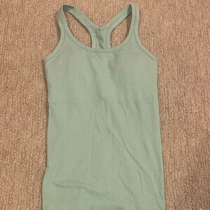 Lululemon Athletica Mint Ribbed Tank Top